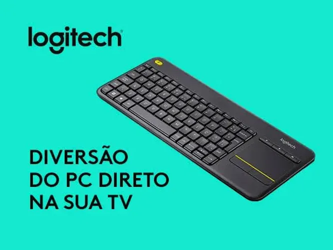 Teclado sem fio Logitech K400 Plus TV #Gtech