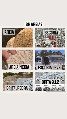 Areia lavada Média 