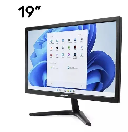 Monitor 19 Polegadas Hd Led Hdmi Vga C3tech Mr-19 Novo Loja Coimbra Computadores