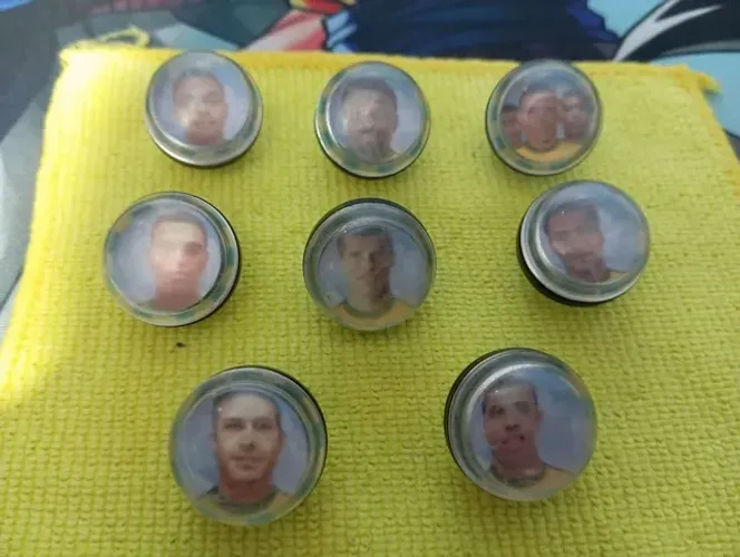 Lote com 8 futgudes da coca cola 