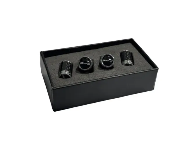 Bico De Válvula Carbono Tampa Pneu Byd