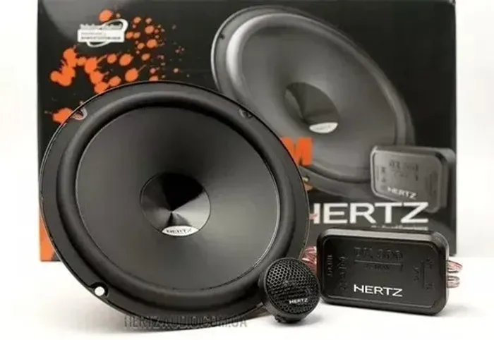Kit Alto Falante 2 Vias Hertz Dsk 165.3 160w 4 Ohms 6 Polegadas Cor Preto