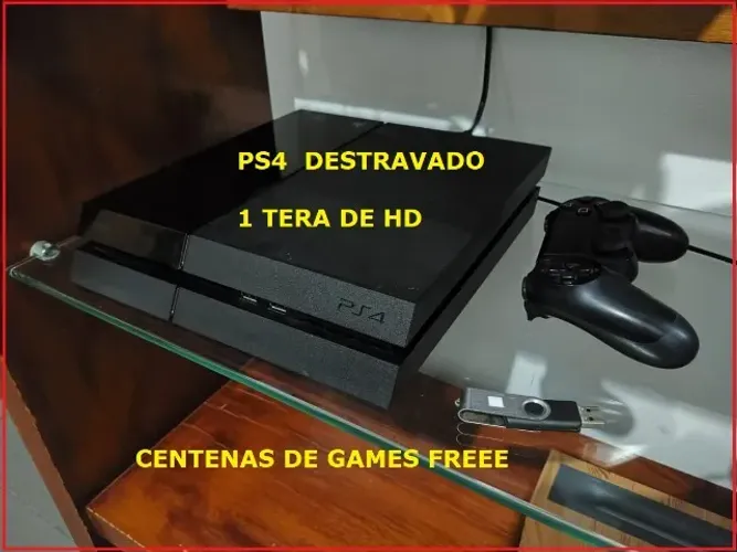 Ps4 *destravado* Novinho unico dono desbloqueado pode instalar quantos jogos desejar