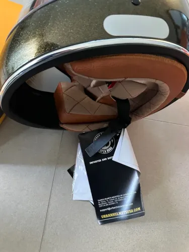 Capacete Moto Urban Bigbore Tam S 58 Darkgold Flake Novo