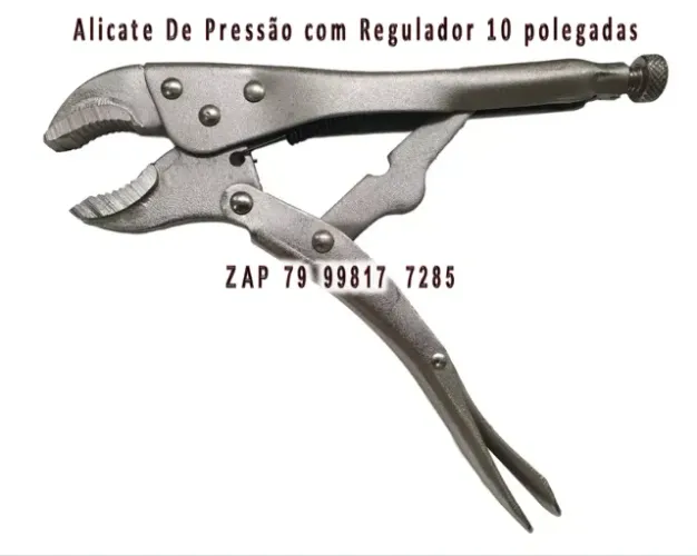 Alicate De Pressão 10 Pol 250mm Mordente Curvo