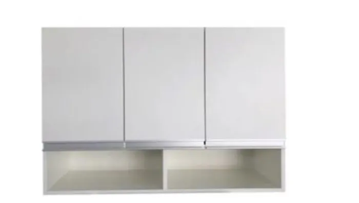 Armário Aéreo para Cozinha 3 Portas com Prateleira