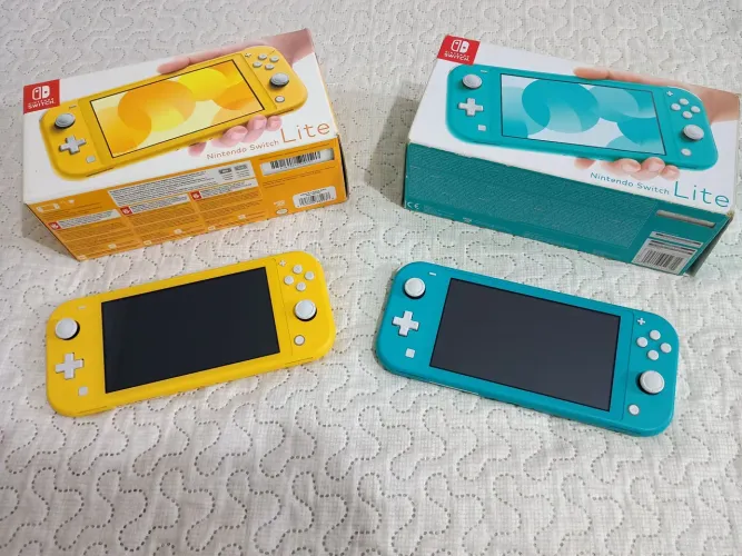 Nintendo Switch Lite Amarelo ou Verde Caixa Desbloqueados Entrego Anápolis Goiânia<br>