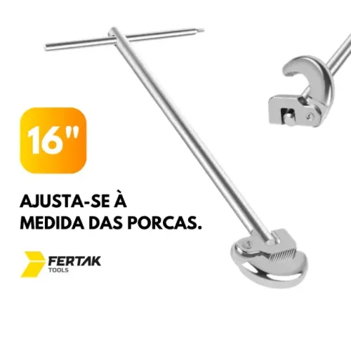 Chave De Grifo Para Lavatório Torneiras 16" Pol Articulada