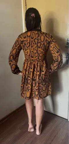Vestido animal print elegante