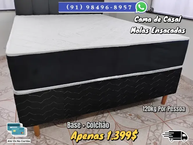 CAMA DE CASAL MOLAS ENSACADAS