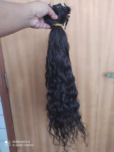 Cabelo humano. 60 cm. 200gr