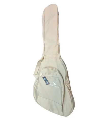 CAPA VIASOM VIOLÃO FOLK LUXO PREMIUM BEGE C103l/B