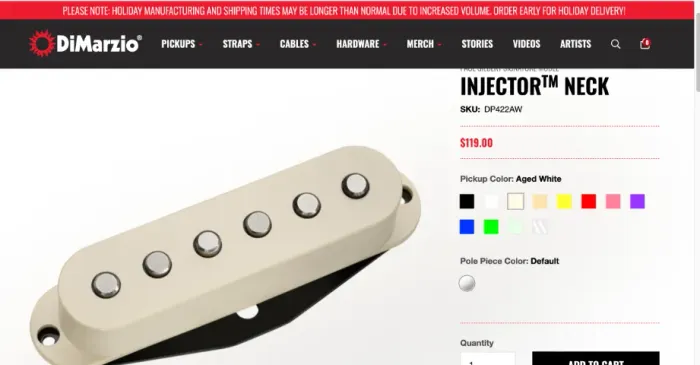 Dimarzio Mini Humbucker Injector NECK