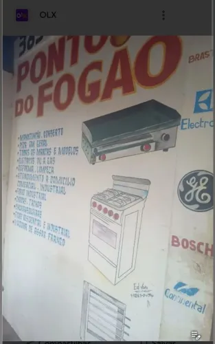 Conserto augusto dos fogões. Conserto
