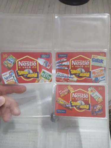 Cartões telefônicos Nestle Show do Milhão