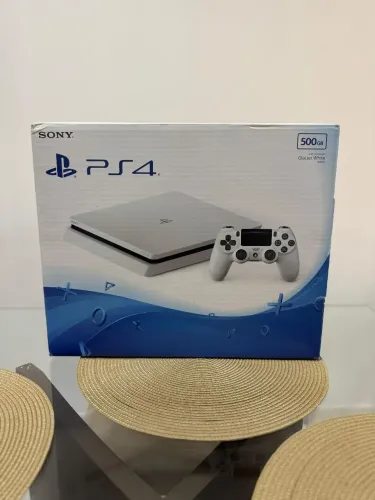 PS4 slim na caixa branco raro 