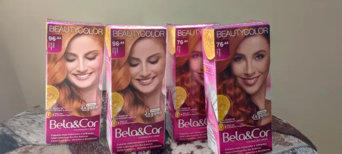 4 caixas tintura beauty color