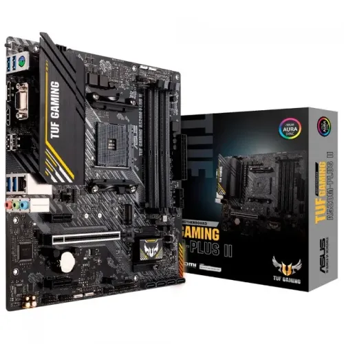 Placa Mãe Asus TUF Gaming A520M-PLUS II, AMD AM4, mATX, DDR4, 12x 60,74
