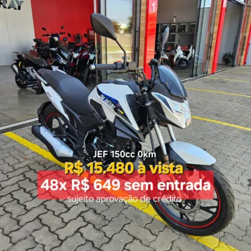 Jef 150 S 0KM (48 x R$649 S/entrada).