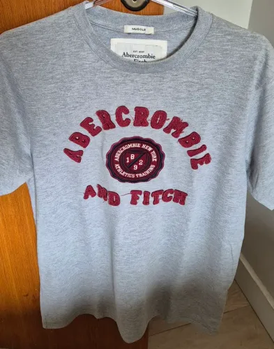 Camiseta Abercrombie mescle cinza tam L