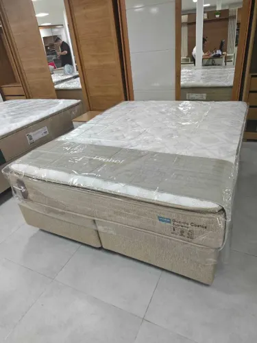 Cama Box Colchao Queen Molas Ensacadas 1,58x1,98x0,30 DIVIDIMOS EM ATÉ 10X SEM JUROS