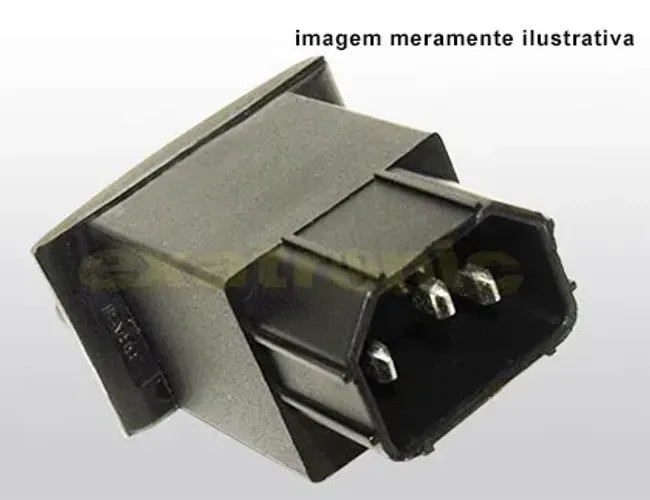 Conector Iec-320 Para Tomada Nbr 14136 2p+T 10a Ex1411 - Exatronic