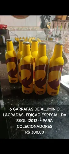 6 Garrafas Skol Edição Especial 2013 - Colecionadores