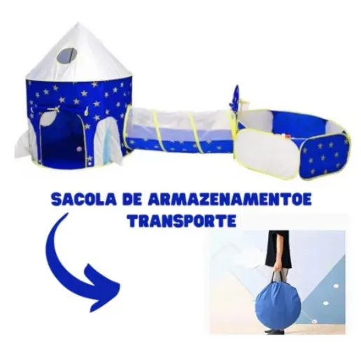Túnel tenda barraca foguete 