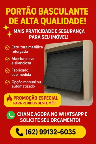 Portão Basculante de Alta Qualidade