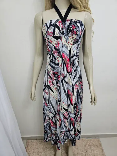 Vestido de malha fria Modas Cristina