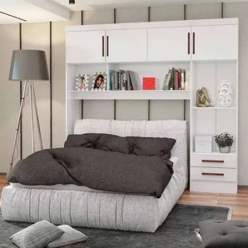 Modulado 4 Portas 2 Gavetas Branco S/Espelho Larg. 2.04m