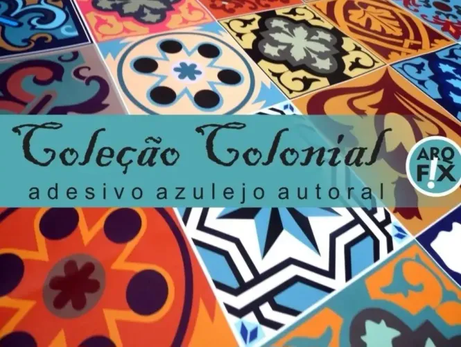 Adesivo Azulejo Colonial Hidráulico