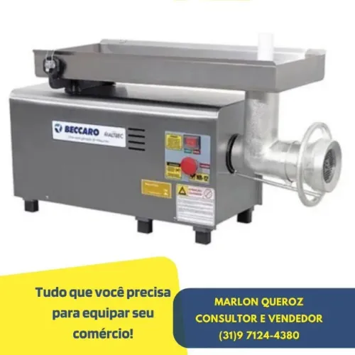 Picador de Carne Inox Boca 22 Beccaro