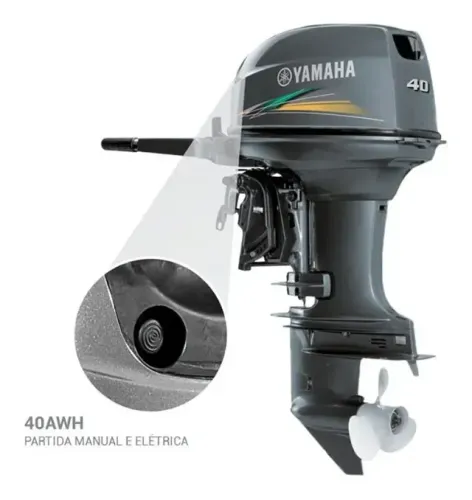 Yamaha 40HP Elétrico 2T - Motor De Popa 