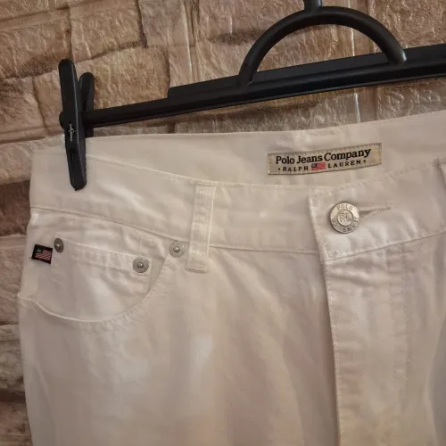 Calça Capri Ralph Lauren Polo Jeans Company Branca - Tam 36