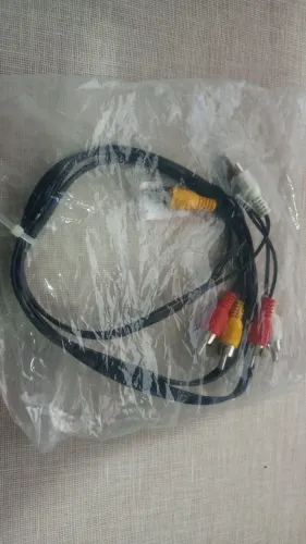 Cabo De Audio E Video 3 Pontas Cada Lado 3 Rca Tv, Som, Dvd