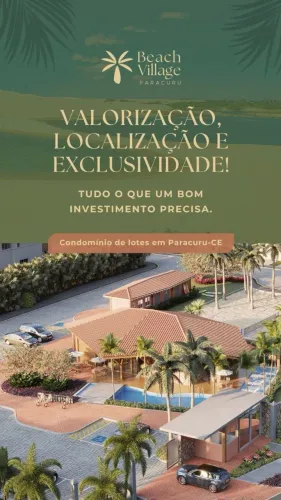 Vendo lote no condomínio Beach Village em Paracuru.
