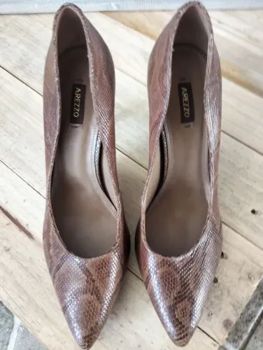Sapatos de Salto Alto Arezzo - Couro Python