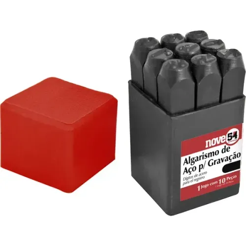 ALGARISMO DE ACO P/GRAVAR 6MM-NOVE54