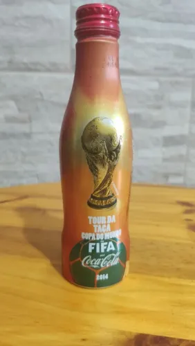 Garrafinha alumínio Coca cola da copa de 2014