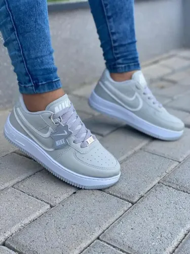 Tênis Air Force 1 Casual Cinza