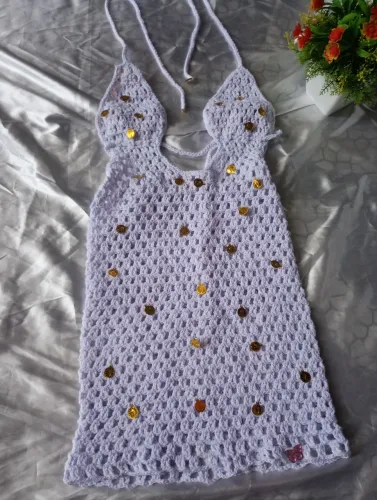 Vestido de crochê
