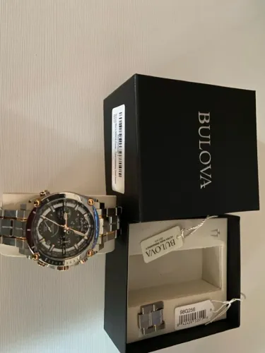 Relógio Bulova Masculino Precisionist 98b256 Aço Cronógrafo