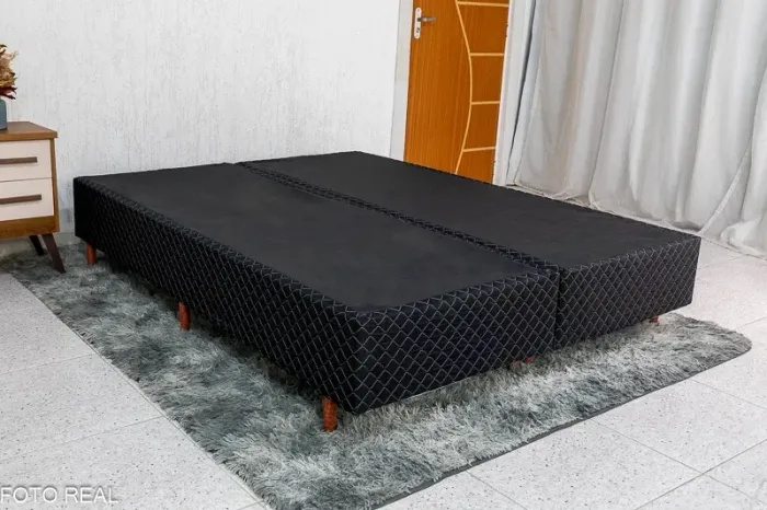 Box Queen Madrid Euro Preto rf12