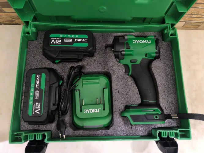 ? CHAVE DE IMPACTO RYOKU 21V BRUSHLESS - 600 Nm