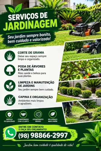 JARDINEIRO DISPONÍVEL