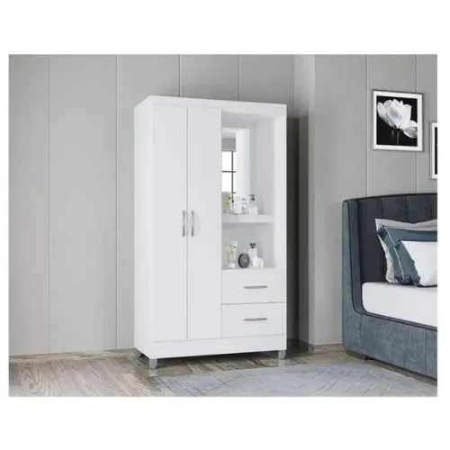 Guarda Roupa Cordoba 2 Portas 2 Gavetas - Poquema