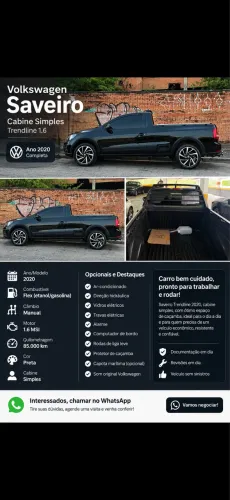 Volkswagen Saveiro Trendline 1.6 T.flex 8V 2020