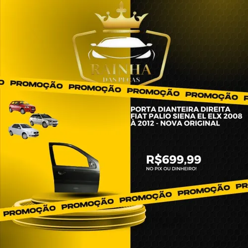Porta Dianteira Direita Fiat Palio Siena El Elx 2008 À 2012 - NOVA ORIGINAL