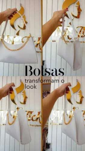 Bolsa com corrente dourada